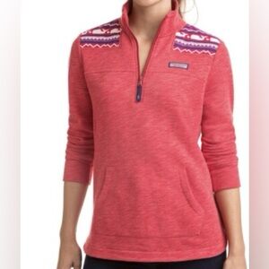Vineyard Vines Whale Isle Quarter Zip Pullover Shep Shirt